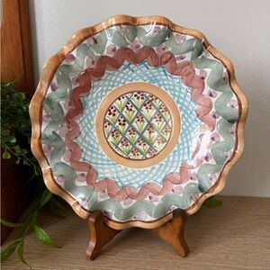 MacKenzie-Childs Terracotta Decorative Plate